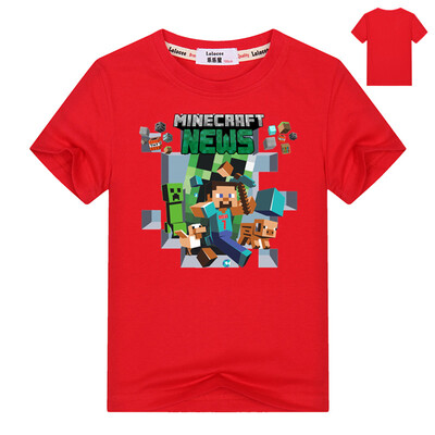 

Kids Boys Minecraft Run Away майка 2018 Летний возраст 3-13 Дети Видеоигры Tee Girls Приключения Топы Костюм День рождения
