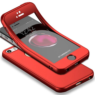

Чехол для iPhone SE, корпус MOONCASE с полным корпусом Противоударная мягкая TPU матовая отделка Тонкая обложка с полным покрытием