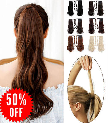 

Rhyme Dark Brown 20 "110г Curly Ponytail Wrap Wrap Around Синтетический зажим для волос в наращивании волос Длинные натуральные во