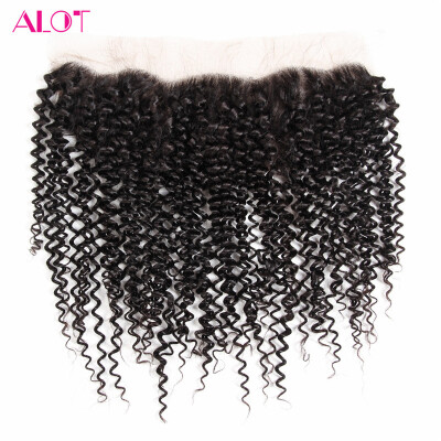 

Alot Kinky Curly Lace Frontal Closure 13x4 Human Hair Deep Hair Indian Virgin Hair Top Quality Kinky Curly Hair