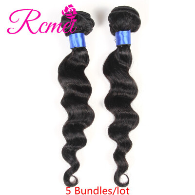 

Rcmei 8A Hair Brazilian Hair Loose Wave Hair Extension Bundles 5 Bundles a lot 8 to 28 inch