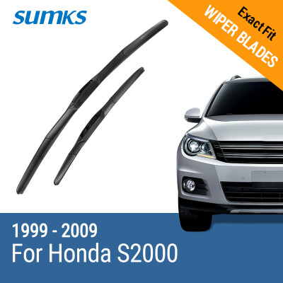 

SUMKS Wiper Blades for Honda S2000 20"&16" Fit Hook Arms 1999 2000 2001 2002 2003 2004 2005 2006 2007 2008 2009