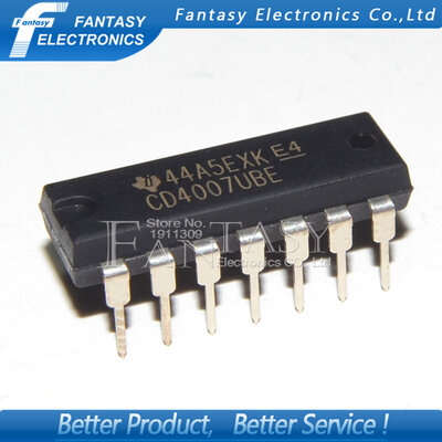 

50PCS CD4007UBE DIP14 CD4007 DIP CD4007BE new&original IC free shipping