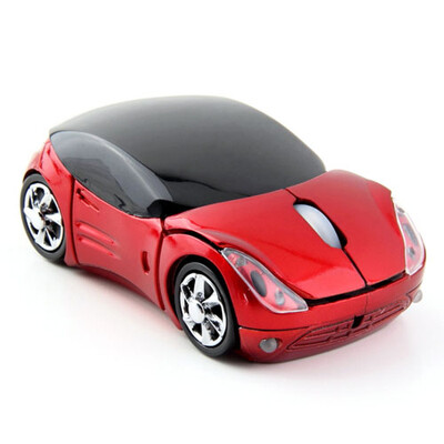 

1000DPI Wireless Blue Car Optical Mouse +USB receiver for Laptop Computer