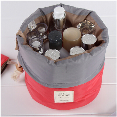 

Jingdong supermarket space excellent bucket travel large-capacity cosmetic bag multi-function wash bag package rose red