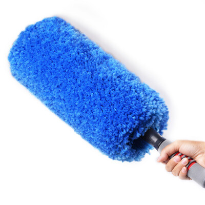 

CarSetCity Microfiber Car Dice Car Dust Dusting Car Wash Mop Car Wash Brush Car Washing Tool Retractable Blue Gray
