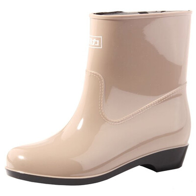 

Warrior Rain boots in the tube womens shoes waterproof shoes cover shoes rain boots rubber shoes HXL523 khaki 40