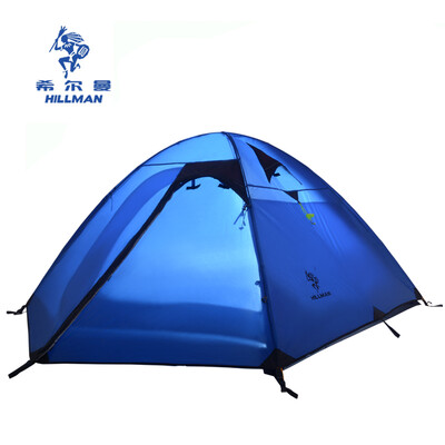

Hillman 3 person double layer aluminum pole rainproof windproof family leisure travel field camping tent