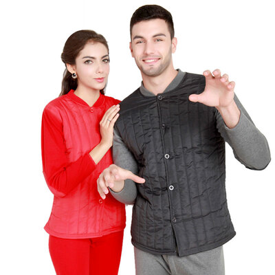 

Antarctic thermal underwear men&women feather silk cotton cardigan gold cashmere warm mothers installed large size plus cashmere thick youth in the elderly thermal underwear suit NY9211 female red XXL