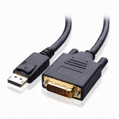 

Huayuan 6 Feet 18  Black DisplayPort Male to DVI Cable Male