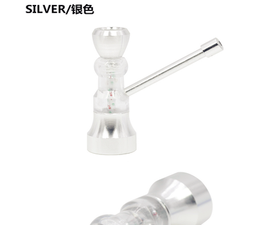 

Qian Xu lights pipe Jamaica weed tobacco pipe gift detector weed grinder bacon hookah length 64MM colored aluminum pagoda pipe