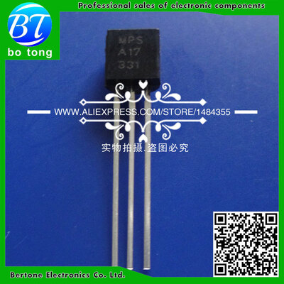 

Free shipping 1000PCS MPSA17 A17 TO-92 NPN Transistor