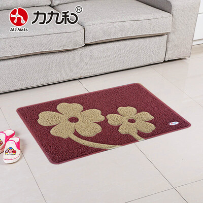 

All Mats color silk ring anti-slip mat carpet mat entry door mat 60x90cm daisy grape red bottom