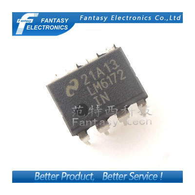 

2PCS LM6172IN DIP8 Dual High Speed Low Power Low Distortion Voltage Feedback Amplifiers LM6172 DIP free shipping