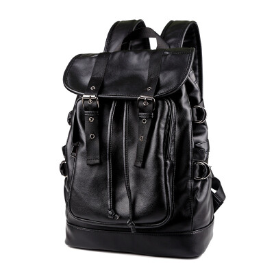 

New Leather Men Backpack Korean Fashion Rucksack Students Knapsack Waterproof Daypacks Bag