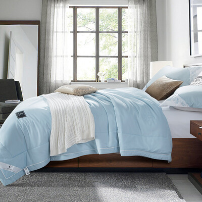 

Kang Xin is the core of cotton skin-friendly breathable summer cool thin quilt cotton satin fabric washable white 220240cm