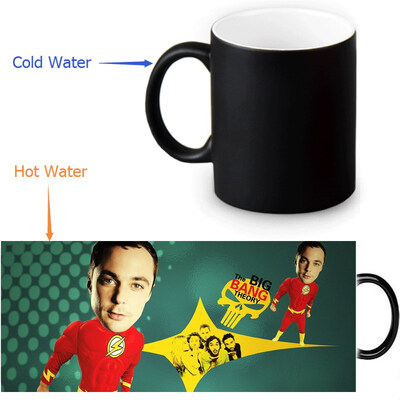 

The Big Bang Theory 350ml12oz Heat Reveal Mug Color Change Coffee Cup Sensitive Morphing Mugs Magic Mug Milk Tea Cups