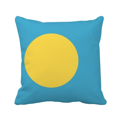 

Palau National Flag Oceania Country Symbol Square Throw Pillow Insert Cushion Cover Home Sofa Decor Gift