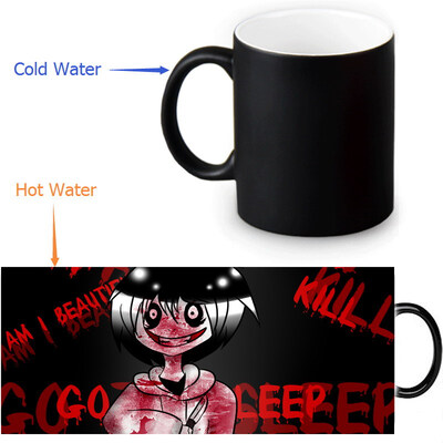

Jeff The Killer Morphing Mug Color Change Tea Cup Волшебная молочная кружка для кофе