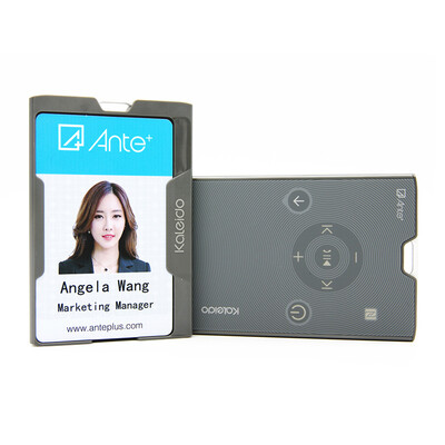 

Kaleido KA1 Bluetooth Audio Receiver Smart badge Cato Laser Pen Wired Headphone Speakers Converter Titanium Gray