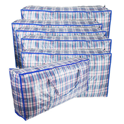 

Melody Jia moving bag woven bag packing bag checked bag luggage bag snakeskin bag storage bag thick waterproof 804823cm 6 Pack