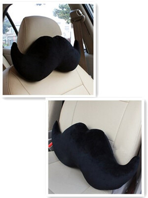 

Car Seat Neck Rest Red Lips Headrest Pads Back Lumbar Support Black Bread Seat Cushion PP Cotton Big Mouth Kiss Red Pink