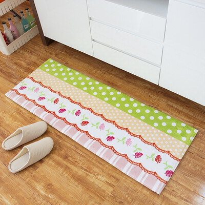 

Green reed personality printing&dyeing mats mattress water suction non - slip bathroom kitchen mat spring 45 115cm