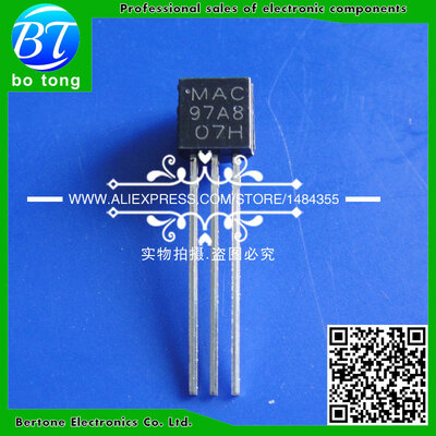 

1000Pcs/Lot Triode MAC97A8 Triac 1A 600V TO-92 Transistor