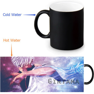 

GINTAMA Morphing Mug Color Change Tea Cup Magic Milk Coffee Mug