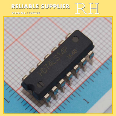 

50pcs/lot 74LS14 HD74LS14P DIP14 Six inverting Schmitt trigger