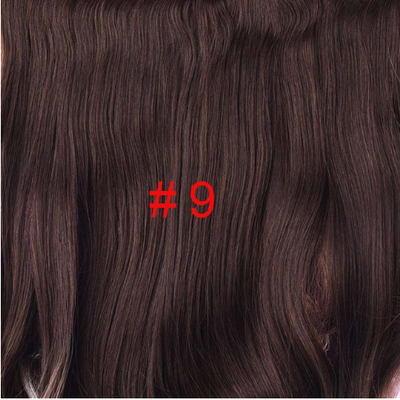 

Long 24" Stretched Wavy clip in Synthetic Hair Extensions 4 Clips One Piece Pure Color Heat Resistant Fiber 190g/piece
