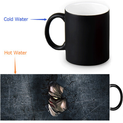 

Attack on Titan 350ml/12oz Heat Reveal Mug Color Change Coffee Cup Sensitive Morphing Mugs Magic Mug Milk Tea Cups
