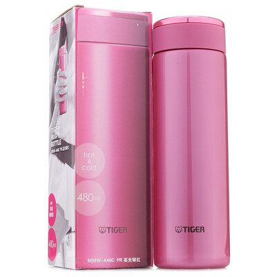 

Jingdong supermarket] Tiger brand (Tiger) insulation Cup 480ml stainless steel vacuum ultra-light straight office tea tea MMW-A48C-GL