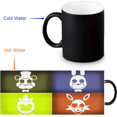 

Five Nights at Freddys Morphing Mug Color Change Tea Cup Magic Milk Coffee Mug