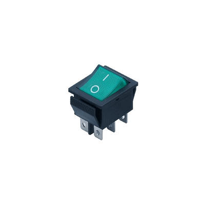 

5PCS DPDT green Indicator Light 6 Pin Rocker Switch