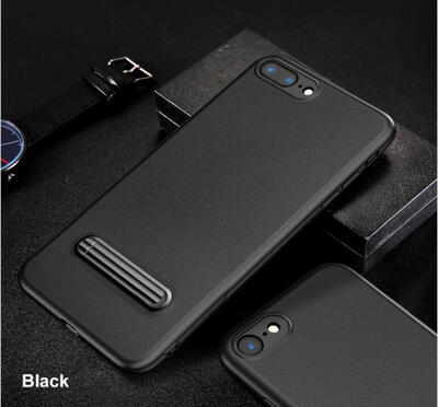 

For iPhone X Case Baseus Kickstand Case Metal Back Holder Bracket Shockproof soft TPU border shock absorption & Anti-fall Protect