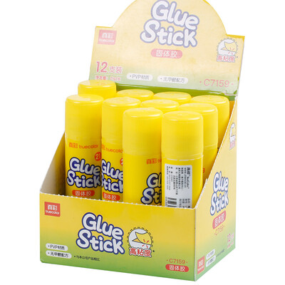 

TRUECOLOR PVP solid glue solid glue stick strong viscosity high viscosity student office stationery 21g 12 box C7159