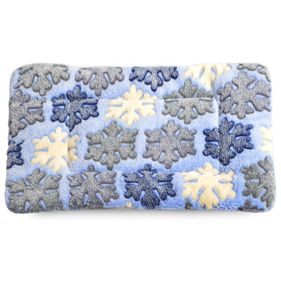 

H Lohas Pet Cotton Mat Cat Kennel Cat Blanket Dog Mat Nest Pad Pad Dog Blanket Cotton Mat Classic Snowflake Blue 3855