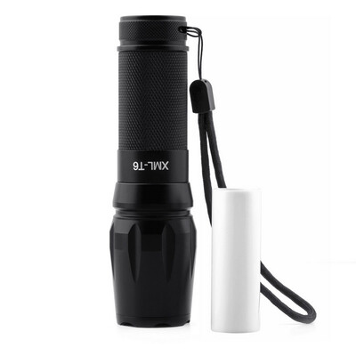 

2200lm xm-l т6 привели zoomable сосредоточиться 18650 фонарик факел света 5 видов новых