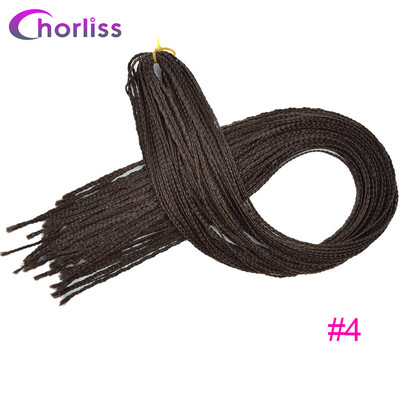 

Chorliss Crochet Box Braids Colored Synthetic Hair Extensions 28Bug Gray Blonde Purple 613 Synthetic Hair Extensions