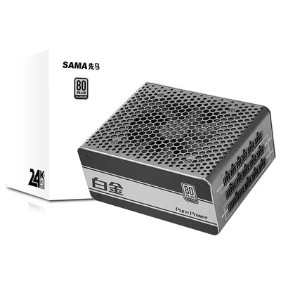 

First horse SAMA 750W 750W rated 750W computer power supply 80PLUS platinum certification full voltage military solid capacitors 12CM mute fan full module