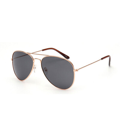 

Солнцезащитные очки классические Aviator UV400, серебристая оправа с белыми линзами