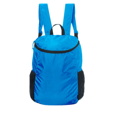 

LATIT ultra-light water-repellent folding backpack shoulder bag computer bag blue mesh bag models