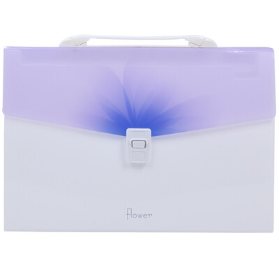 

SUNWOOD A4 12 Flower Series Portable Organizer Kit EX4339 Purple Office Stationery