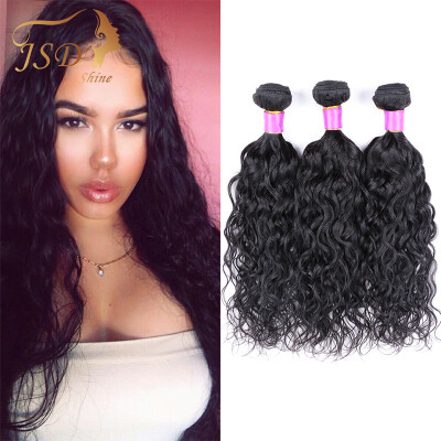 

JSDShine Hair 7A Brazilian Virgin Water Wave Hair 3 Bundles Natural Wave Hair Bundle Deals Natural Wave Hair Weaving