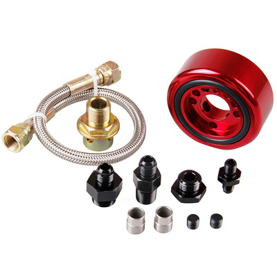 

RACING ALUMINUM Oil Filter Sender Sandwich Plate Cooler Adapter Kit