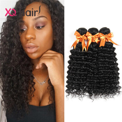 

7A Brazilian Hair Weave Deals 100% Human Hair Extension 3Pcs Lots Unprocessed Hair Brazilian Virgin Hair Deep Wave Bundles