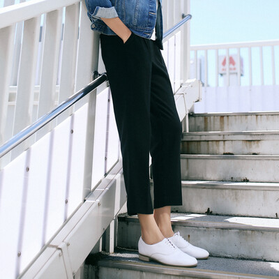 

And with pure Raincun S2352 black harem pants female suit was thin casual elastic waist nine points pants black 26 S2352H026