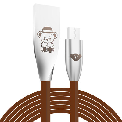 

Teddy Treasures Android Data Cable Teddy Bear Cartoon Cute Charging Cable Применимо к Huawei / Samsung / Millet 2 метра