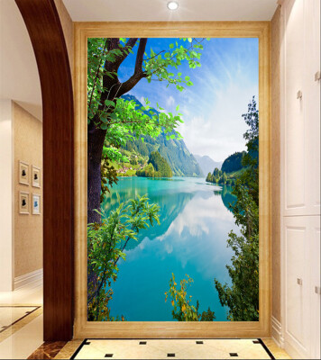 

Custom photo wallpaper natural scenery landscape mural restaurant aisle customized wallpaper